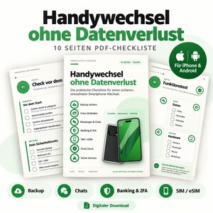 Lista de verificación para cambiar de teléfono móvil (PDF): cambia tu smartphone de forma segura sin perder datos.