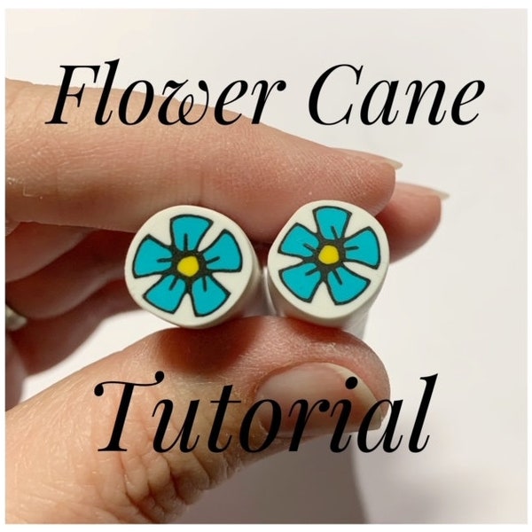 Flower Cane Tutorial, Polymer Clay for Beginners, Digital Download, Easy Instructions, Flower Technique, Créez vos propres perles et bijoux