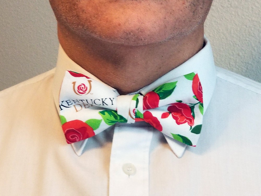 Kentucky Derby Bow Tie Kentucky Roses Bow Tie Derby Horses Bow Tie