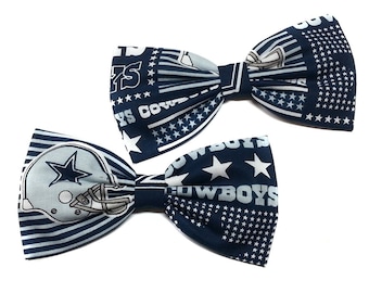 Sport Team Hair Bow- Football Fan Hair Bow- Alligator Clip- Barrette or Headband- SHIP FAST