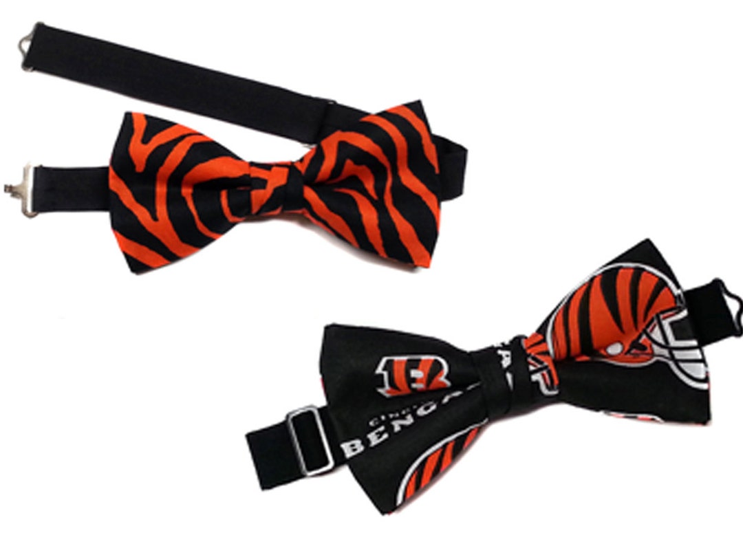 Bengal Bow Tie Cincinnati Bow Tie Adjustment Pre Tied Selftied Look