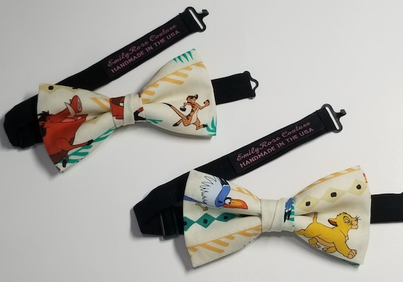 Disney Inspired Bow Tie- the Lion King Bow Tie- Simba- Timon  display picture 3