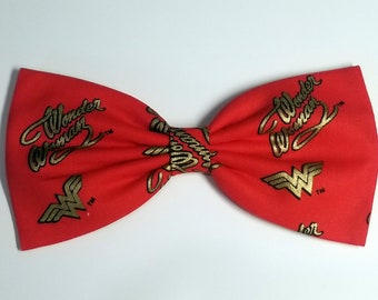 Wonder Women Haarschleife - DC Comics Haarschleife - Haarspange - Alligator Clip oder Stirnband - SCHIFF SCHNELL