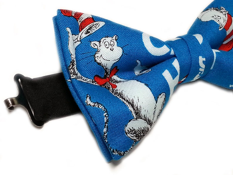 Dr Seuss Bow Tie Cat in the Hat Bowtie Kid Show Bow Tie - Etsy