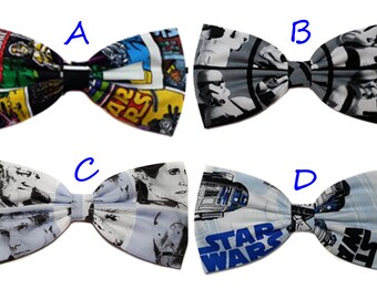 Star Wars Hair Bow- Superhero Hair Bow- Star Wars Comics- R2D2- Clone Troopers- Hair Clips- Headband