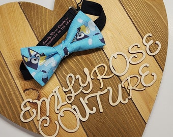 Pajarita azul - Pajarita azul - Preanudada - Estilo autoanudado - Ajustable - Pajarita hecha a mano - ENVÍO RÁPIDO