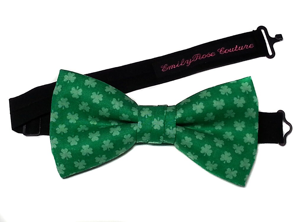 st patricks day bow tie for dogs