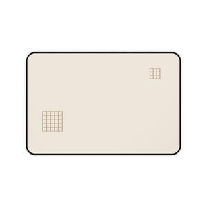 Woven Intervals Geometric Desk Mat | Minimalist Neoprene Desk Pad | 12 x 18 Inches