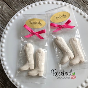 Cowboy Boot Chocolate Favors: Western Theme Party, 12 Sets