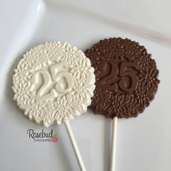 number 25 birthday cookies