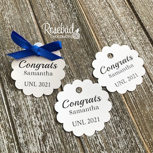 Additional FAVOR TAGS Customized Personalized Add on Scallop Round ...