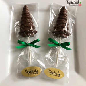 12 CHRISTMAS TREE Lollipops Candy Winter Holiday Party Favors image 2