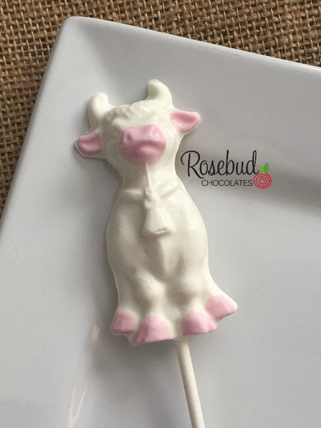 12 COW Chocolate Lollipops Candy Birthday Party Favors - Etsy