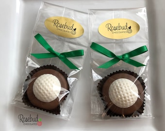 12 GOLF BALL Chocolate Covered Oreo Cookie Favors Candy Birthday Wedding Sports Golfing Golfer