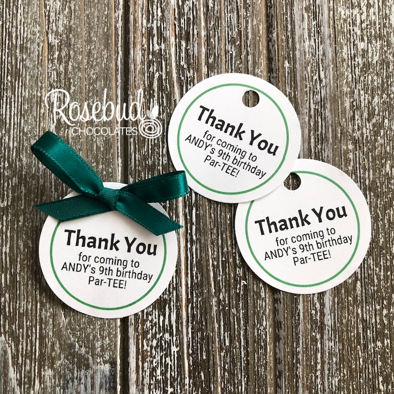 Additional FAVOR TAGS Customized Personalized Add On Scallop Round Shaped TAG