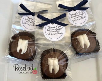 Chocolate Covered Oreo Tooth Cookies: Personalized Party Favors