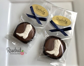 Cowboy Boot Chocolate Covered Oreos: Western Party Favors (12 Count