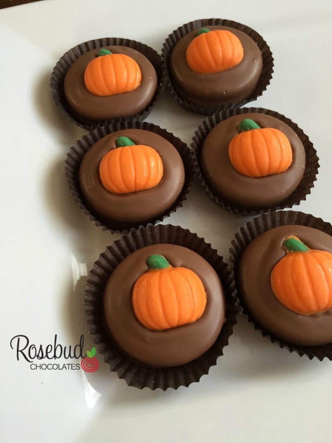 12 PUMPKIN Chocolate Covered Oreo Cookie Favors Halloween Fall Harvest ...