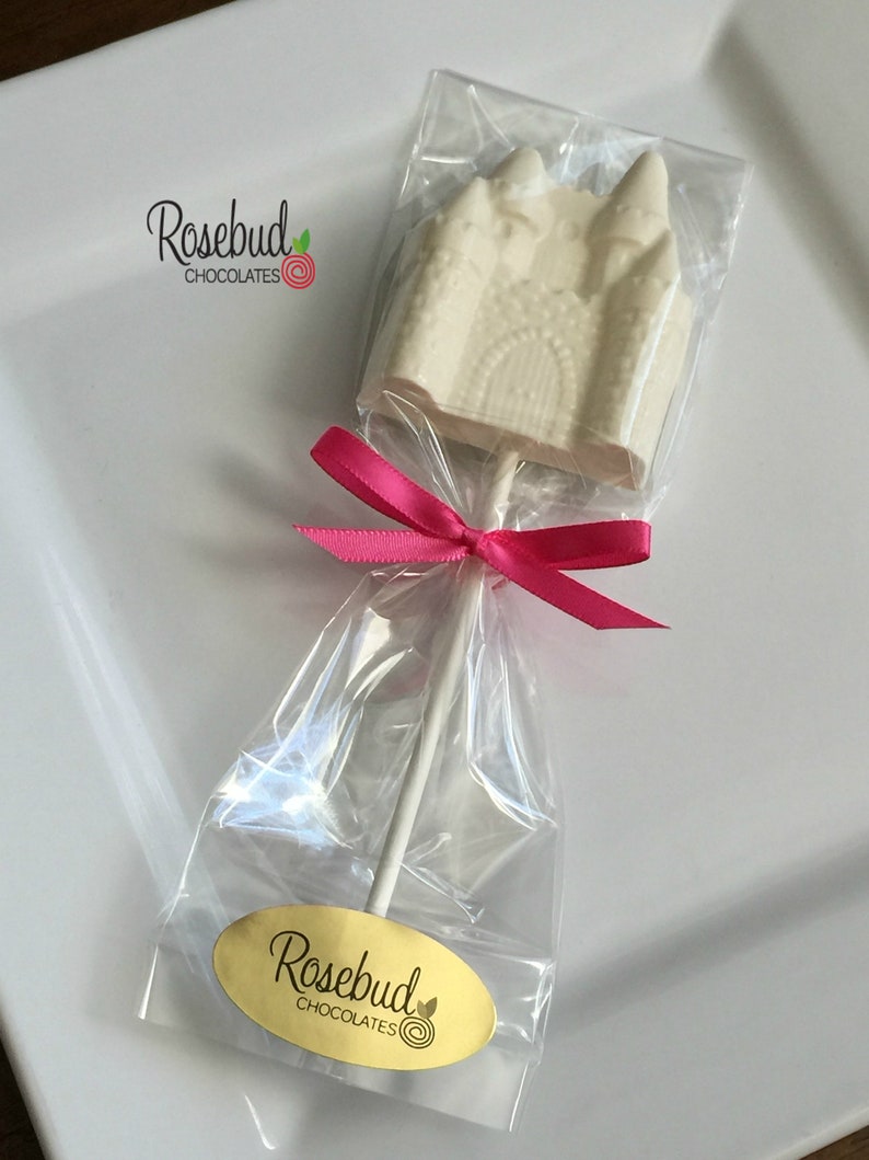 12 CASTLE Large Chocolate Lollipops Princess Birthday Etsy