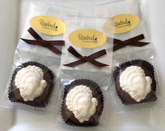 12 TURKEY Chocolate Covered Oreo Cookie Party Favors Fall Harvest Thanksgiving Table Setting