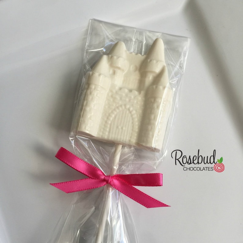 12 CASTLE Large Chocolate Lollipops Princess Birthday Etsy