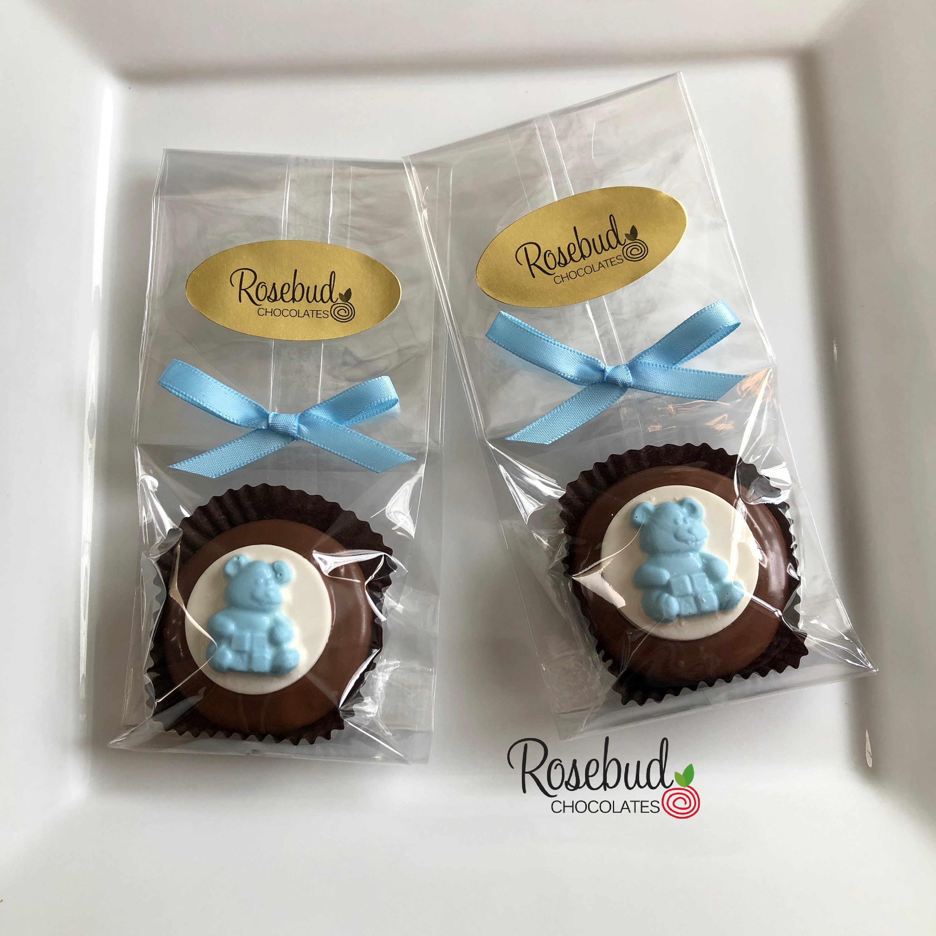 12 TEDDY BEAR Chocolate Covered Oreo Cookies Baby Shower Party