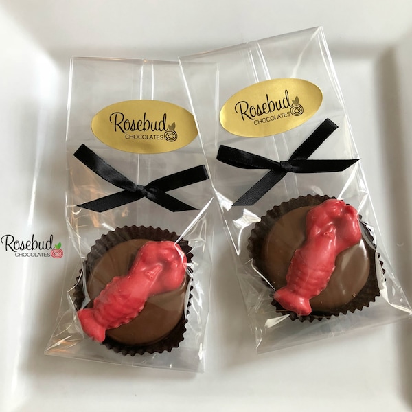 12 LOBSTER Chocolate Covered Oreo Cookie Favors Wedding Beach Theme Nautical Birthday Party Luau