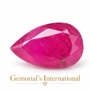 3.90 Carat Natural Ruby Pear Shape Gemstone (11.6 x 8.1 x 5.3 mm)