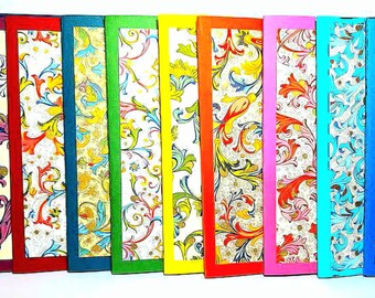 Italian Florentine Cards | All Occasion | Multicolor Assortment | Handmade Set of 10