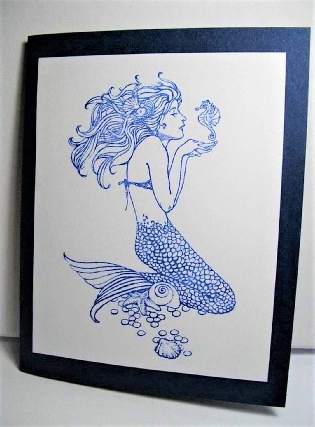 Blank Mermaid Cards / Pretty Mermaid Cards / Classy Mermaid - Etsy