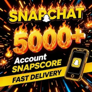5k Snapscore-konto | HQ | Snapchat 5000+ poäng | Snabb leverans