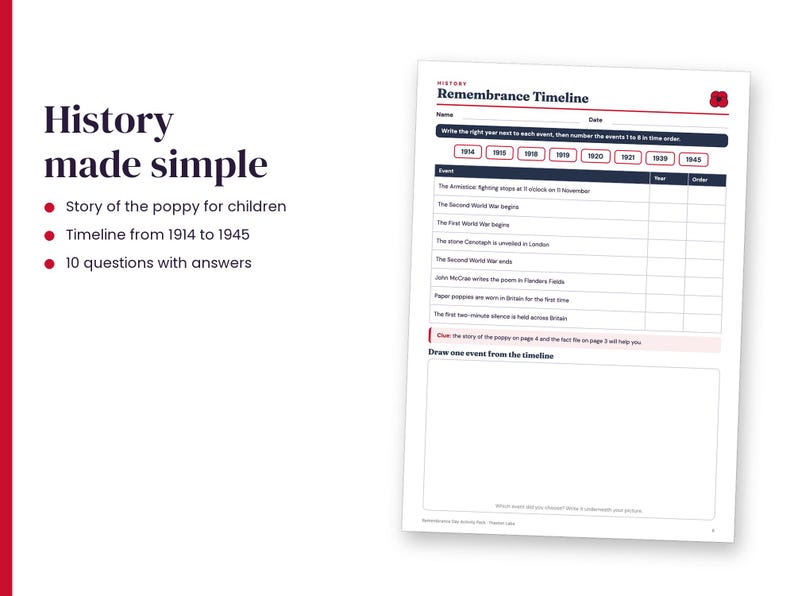 Remembrance Day Activity Pack