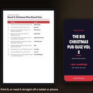 The Big Christmas Pub Quiz Vol 2 (Printable)