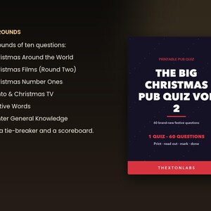 The Big Christmas Pub Quiz Vol 2 (Printable)