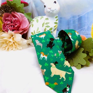 Madd Aynts Necktie Luck Dog Golden Retriever Happy St Patrick by Faithlyn Melvage