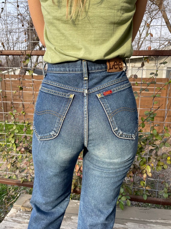 Vintage Lee Denim 24 X 30 Womens Jeans Distressed 70s Etsy Canada