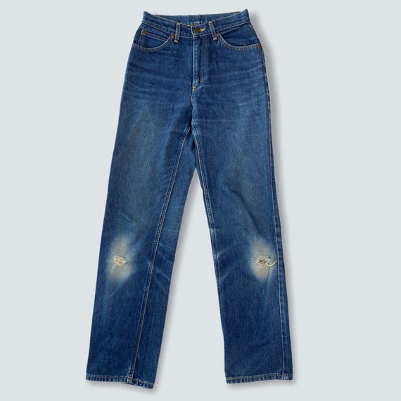 Vintage Lee Denim 24 x 30 Womens Jeans Distressed… - image 3