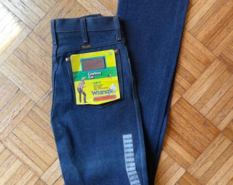 Vintage Deadstock Wrangler Cowboy Cut slim fit jeans 28