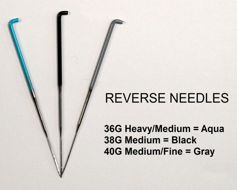 REVERSE FELTING NEEDLES / Color Coded Variety Pack / 36 gauge Etsy
