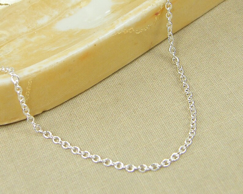 36 Inch Silver Chain Necklace Long Silver Chain Small Link Etsy
