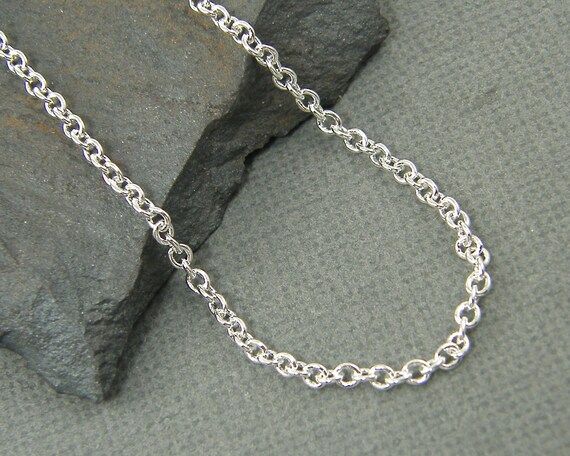 30 Inch Silver Chain Necklace Small 