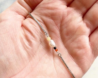 Bead and Pearl Bracelet | Beaded Jewelry | Adjustable Bracelet | Crystal Bracelet | Gemstone Bracelet | Secret Santa | Christmas | Jewelry