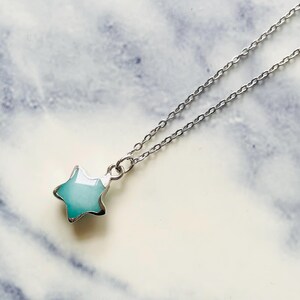 Amazonite Star Necklace | Amazonite l Necklace | Star Necklace | Blue Star Necklace | Raw Crystal Necklace | Crystal Necklace | Crystal Star