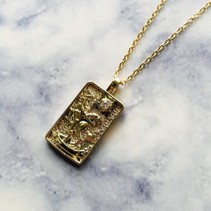 Death Tarot Card Necklace | Death Tarot Card | Tarot Card Necklace | Tarot Card Charm | Tarot Card Jewellery | Wtchy Jewelry | Death Jewelry