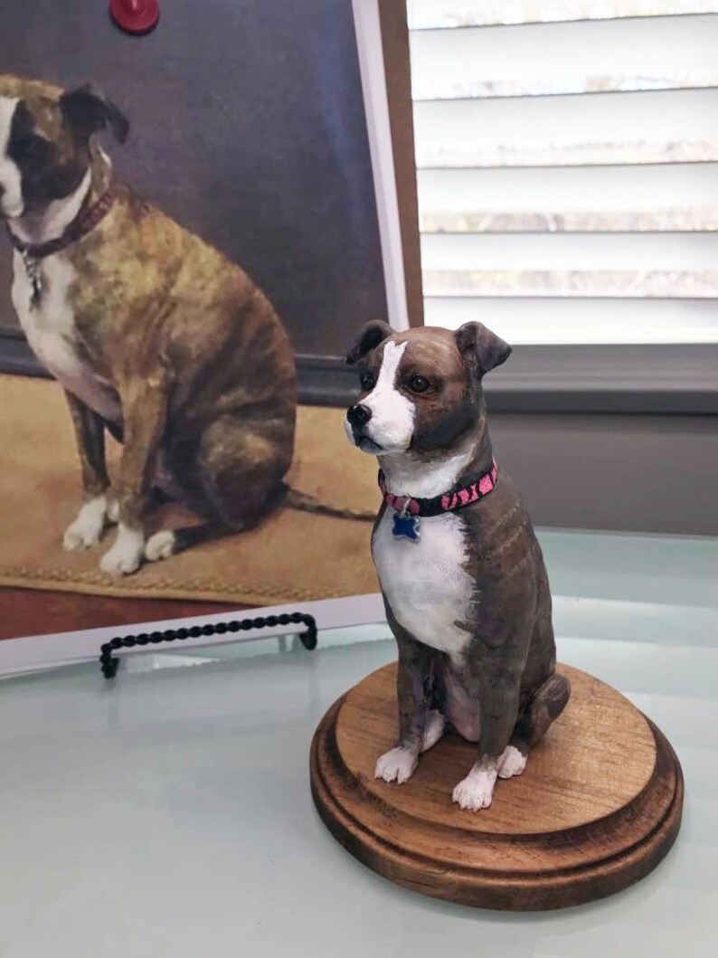 Custom Clay Pet Sculpture Dog Portrait in Clay Etsy