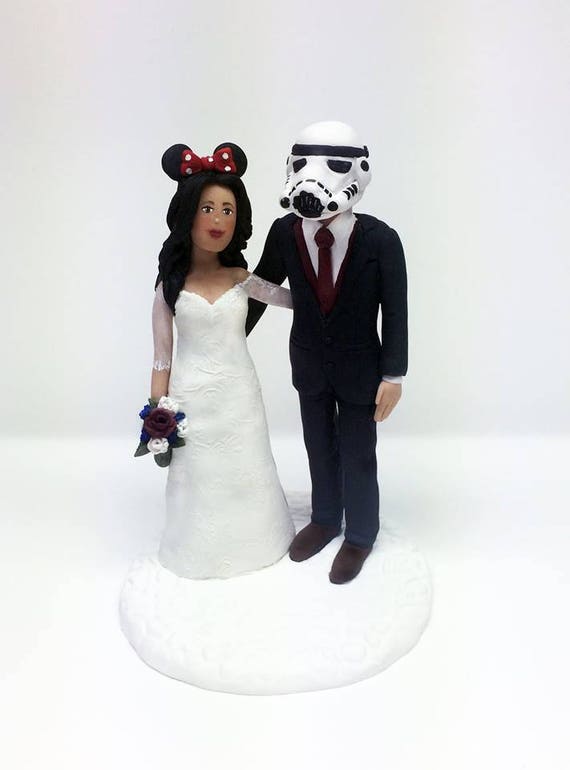 Wedding Custom Cake Topper Disney Themed Etsy