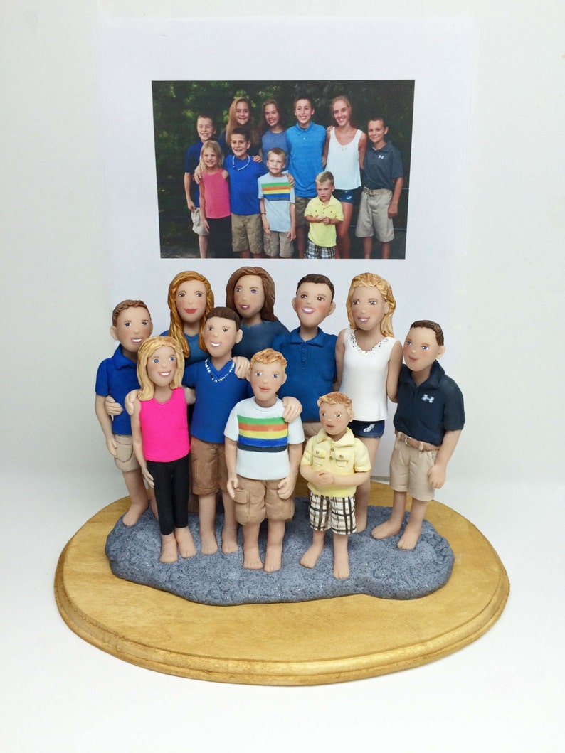 Custom Large Family Sculpture from Your Ideas and photos Etsy