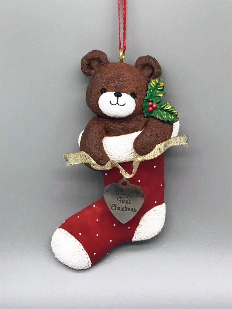 Custom Christmas Bear Stocking Etsy