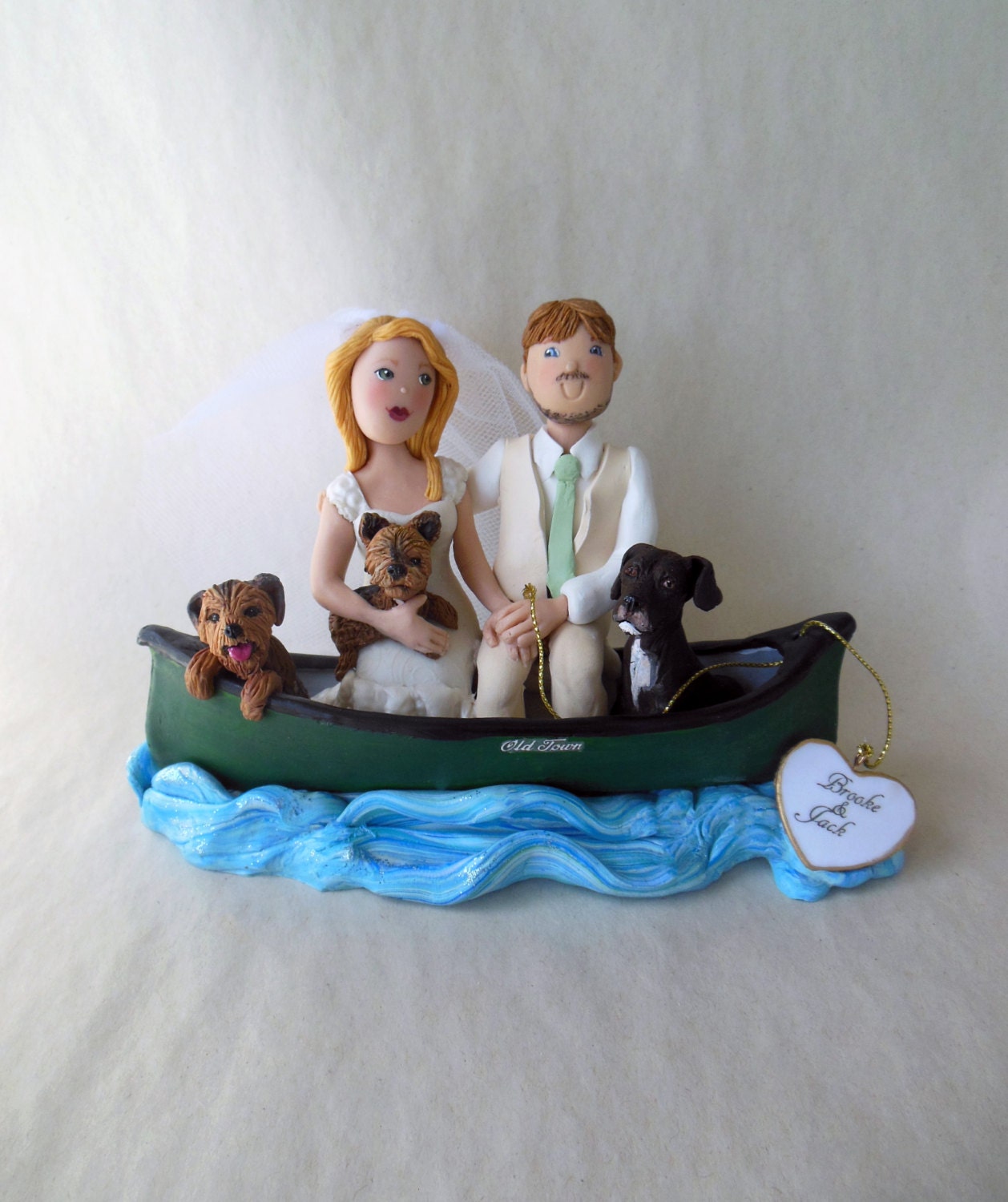 Bride and Groom Fishing Custom Cake Topper From your Ideas Etsy