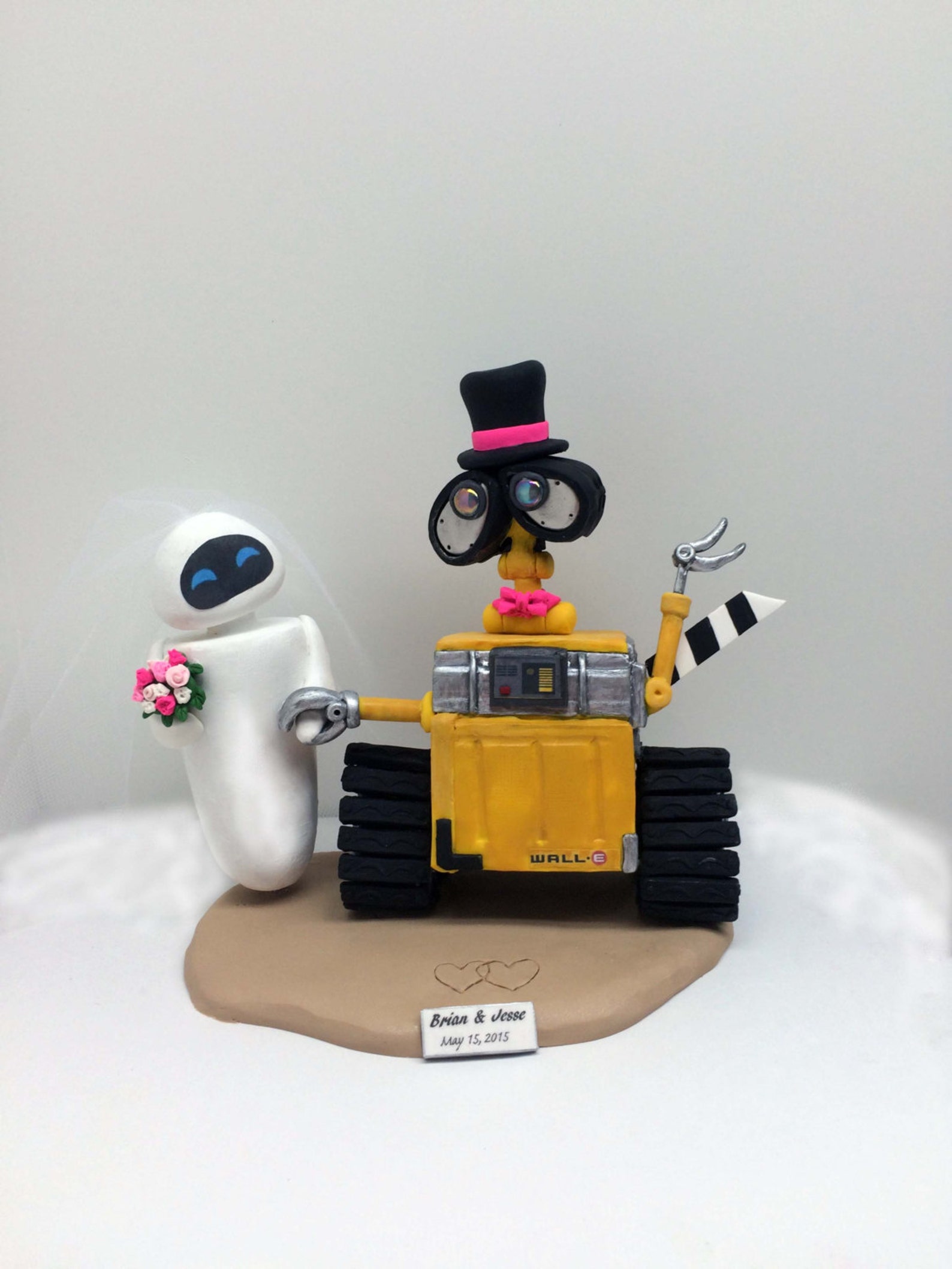 Wallee and Eve Wedding Cake Topper Custom Wedding Cake Etsy